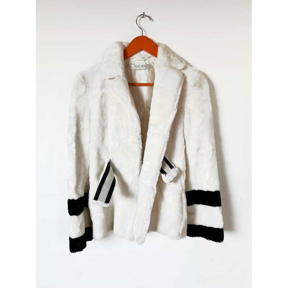 Miu Miu Faux fur short vest - image 6