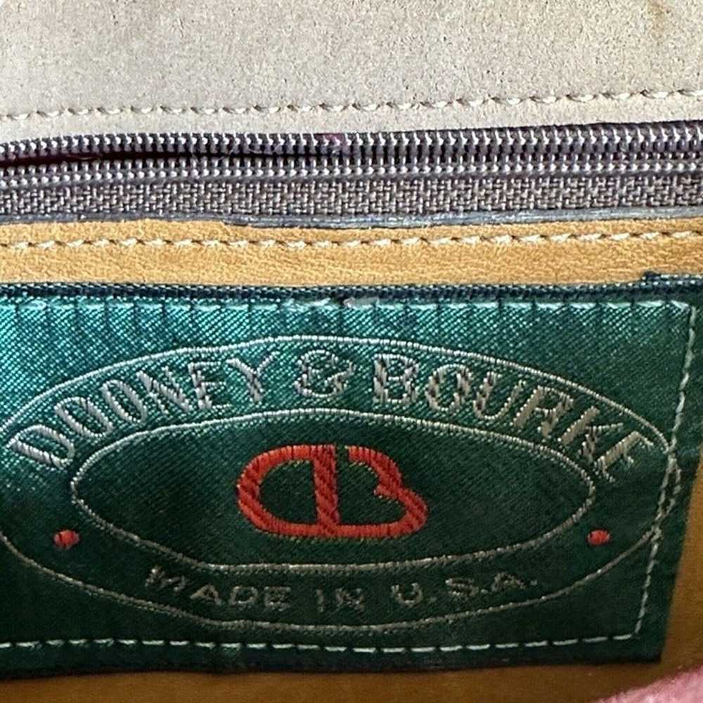 VTG 70s 80s DOONEY & BOURKE Canvas Leather Trim C… - image 11