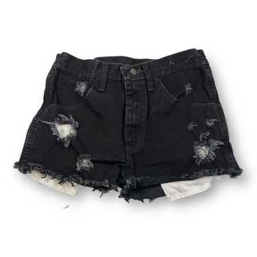 Rustler Rustler Black Distressed Denim Shorts Size