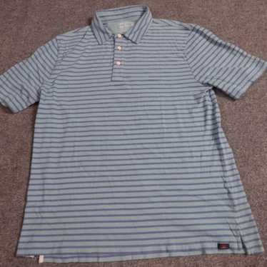 Faherty Faherty Isle Polo Shirt L Blue Striped Org