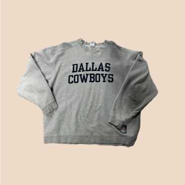 Vintage 90s Dallas Cowboys Crewneck Sweatshirt Size Large Gray
