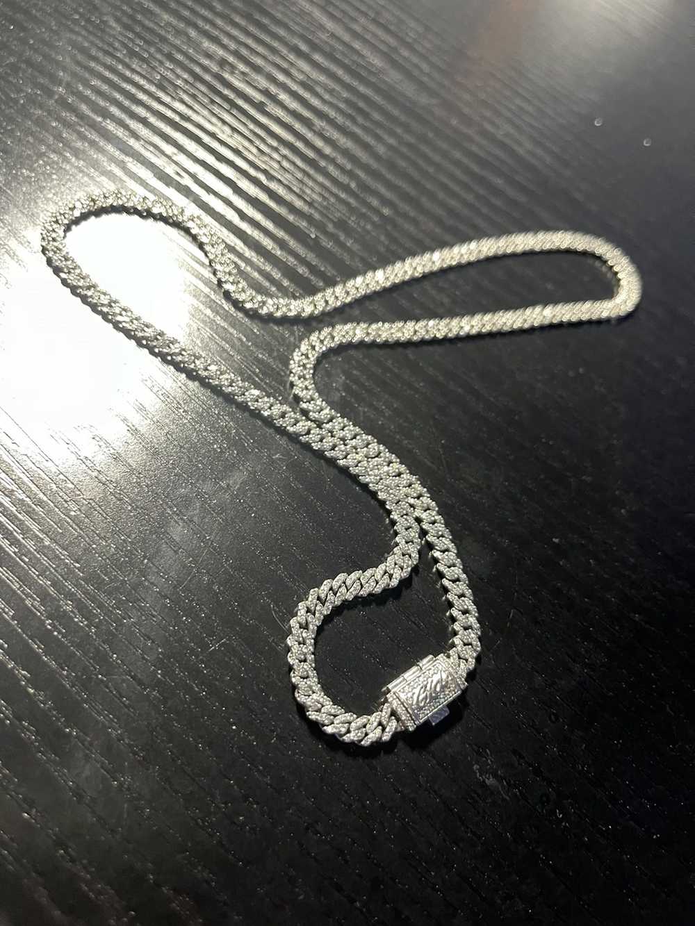 Jewelry Micro Cuban White Gold Iced Chain - image 1