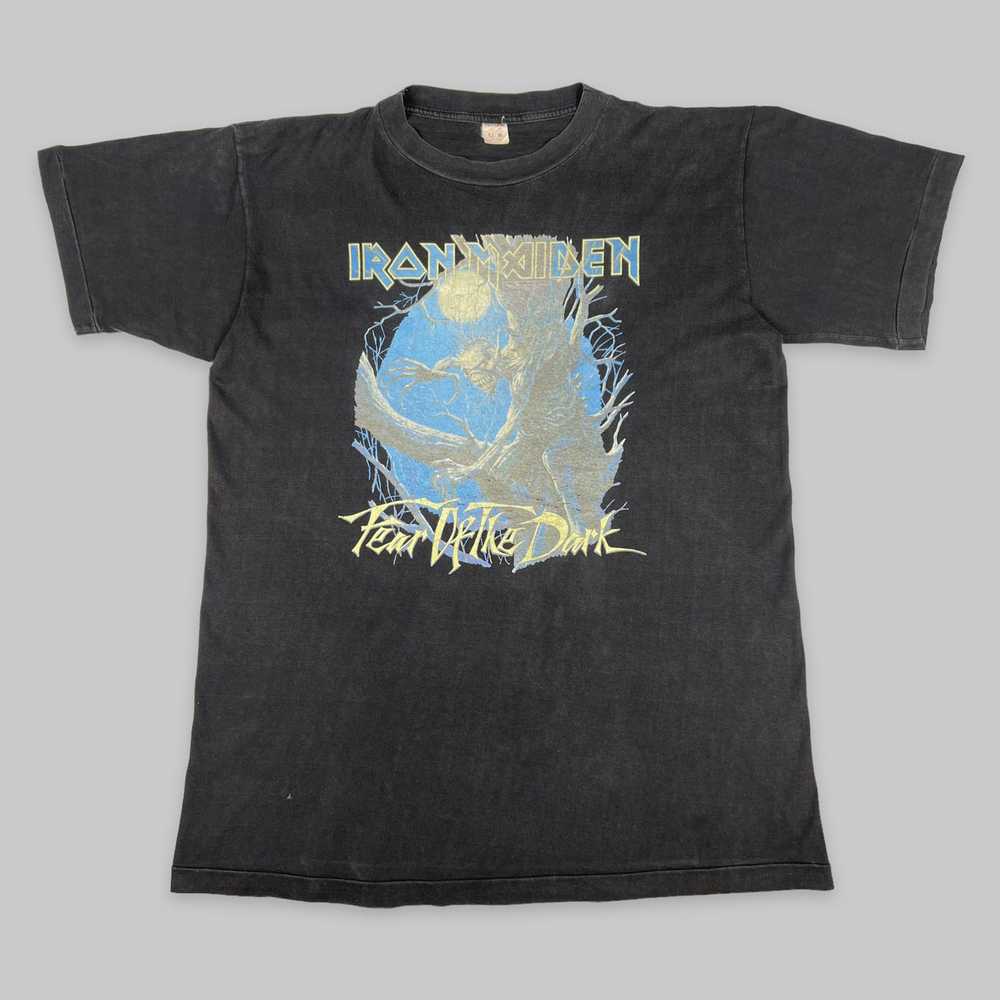 Band Tees × Iron Maiden × Vintage Vintage 1992 Ir… - image 1