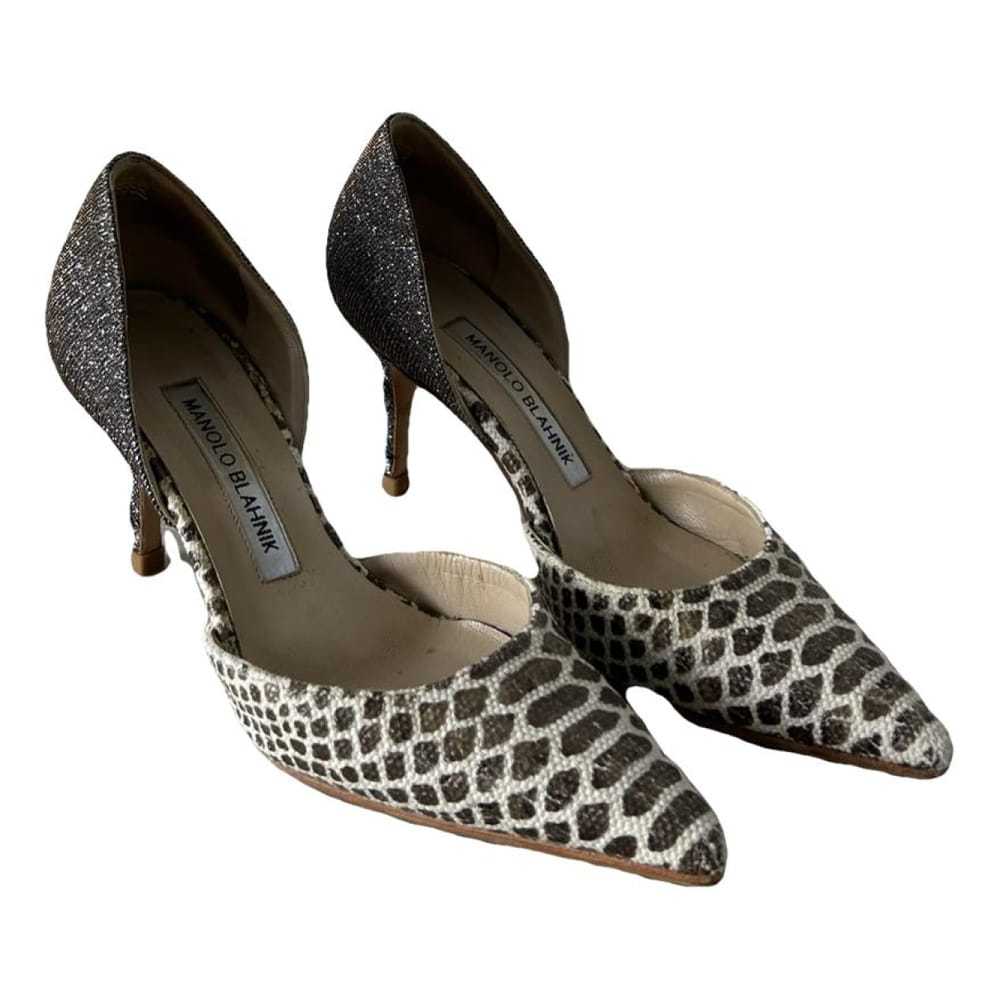 Manolo Blahnik Cloth heels - image 1