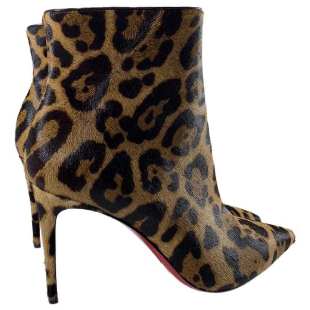 Christian Louboutin Pony-style calfskin ankle boo… - image 1