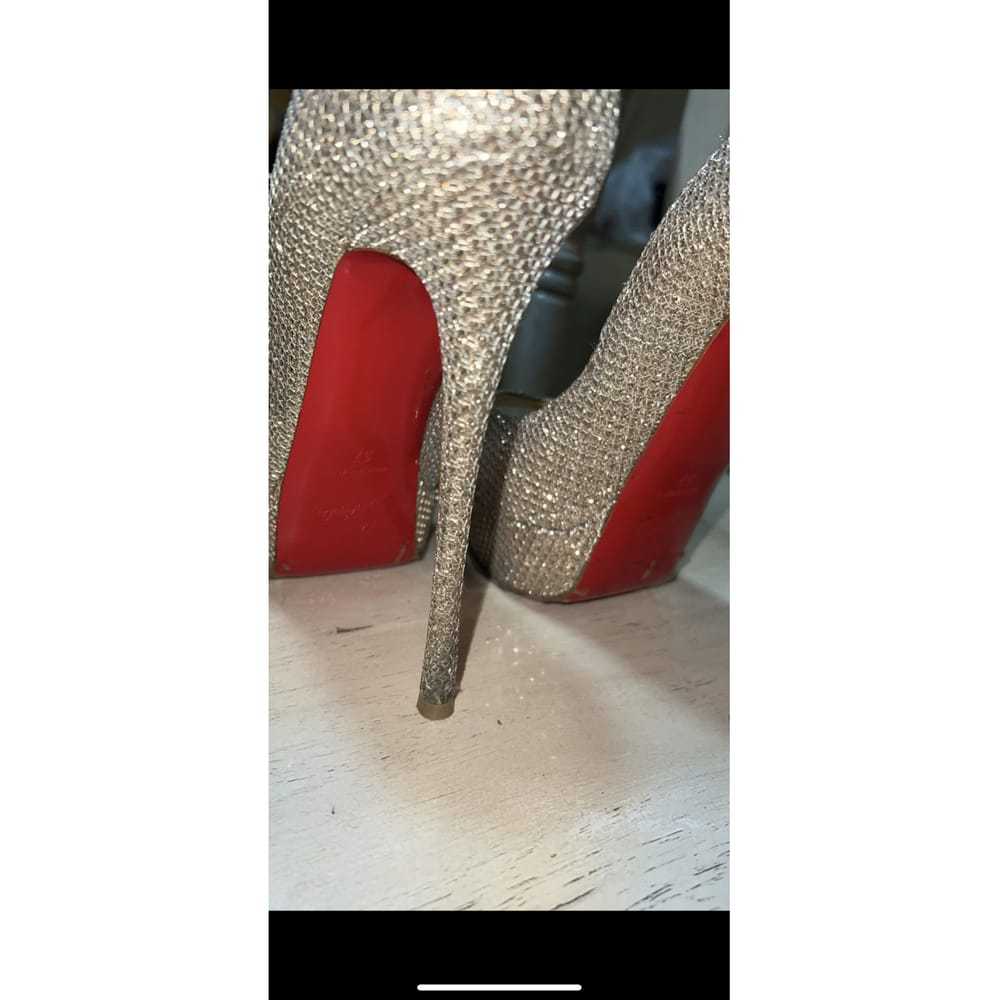 Christian Louboutin Lady Peep glitter heels - image 4