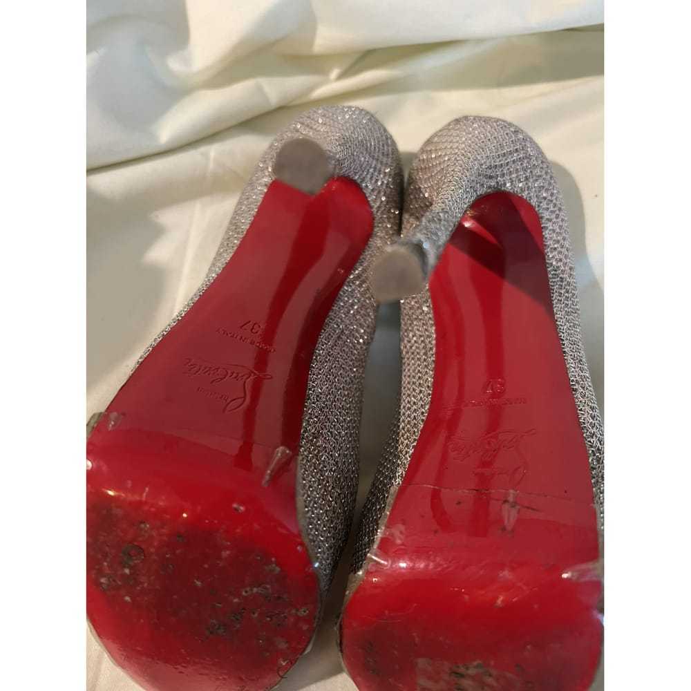 Christian Louboutin Lady Peep glitter heels - image 7
