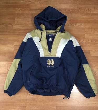 Vintage Starter Notre Dame Reversible Puffer Jacket Pullover hotsell Mens Large lol l