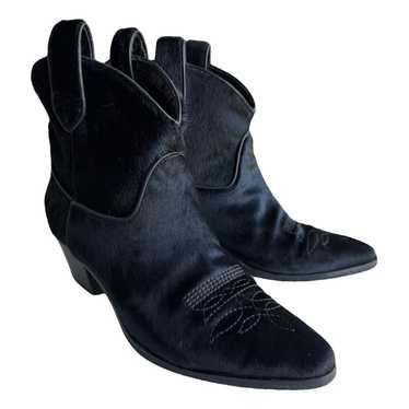 Max Mara Leather cowboy boots