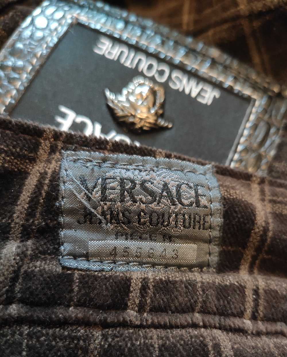 Versace Jeans Couture GRAIL! 90's VJC soft checke… - image 10