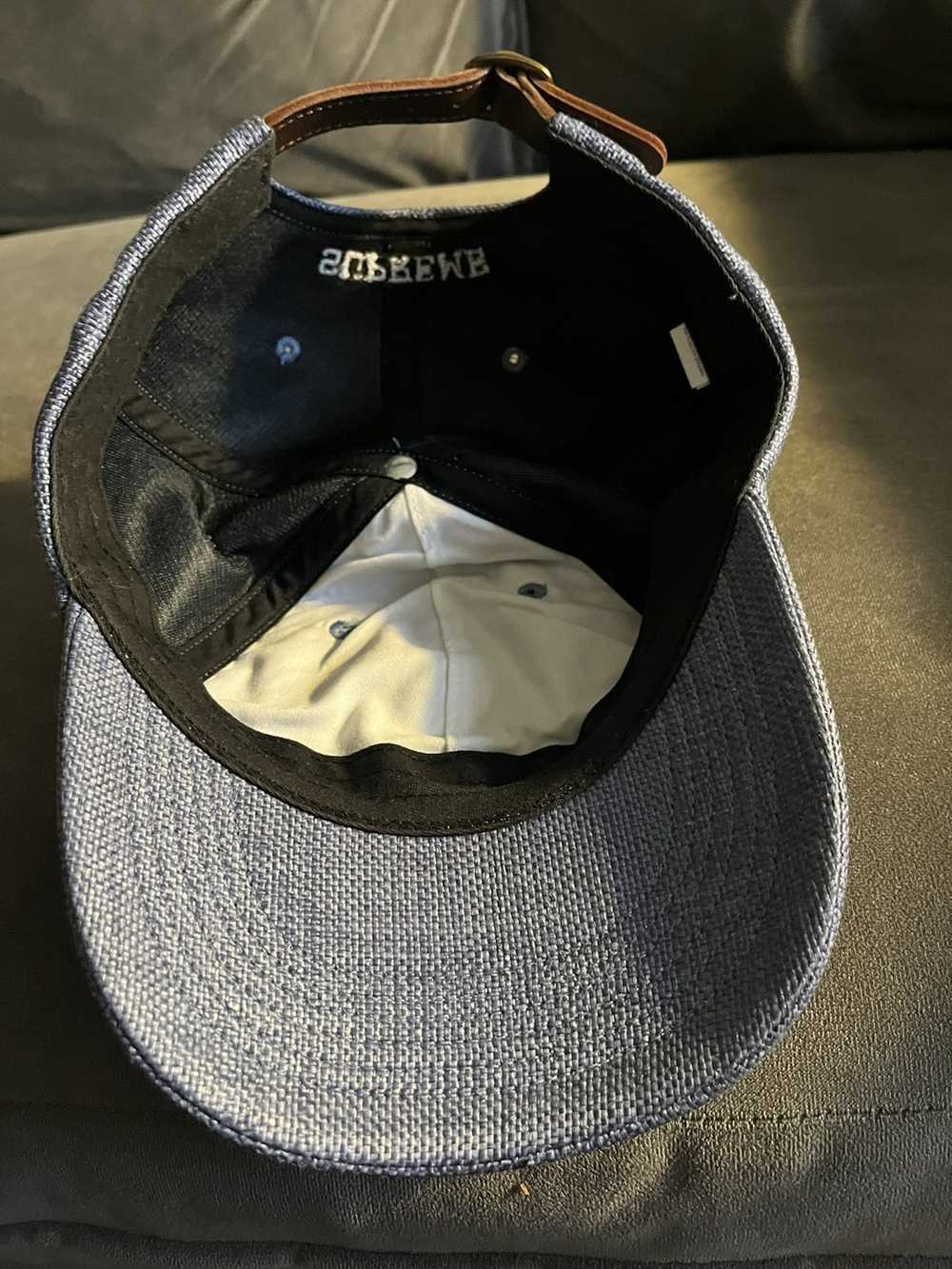 Supreme Supreme low profile blue hat adjustable - image 11