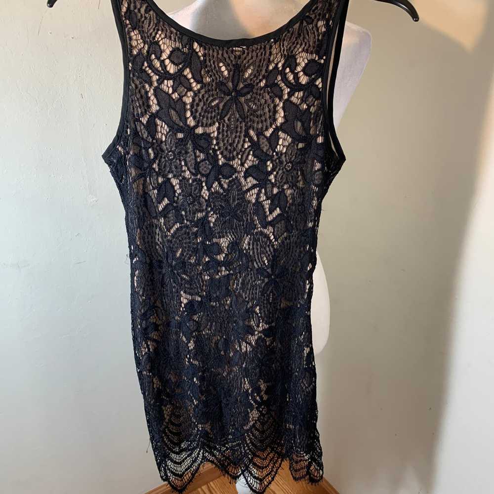 Other Poetry Black Lace Dress/ tops size M - image 6