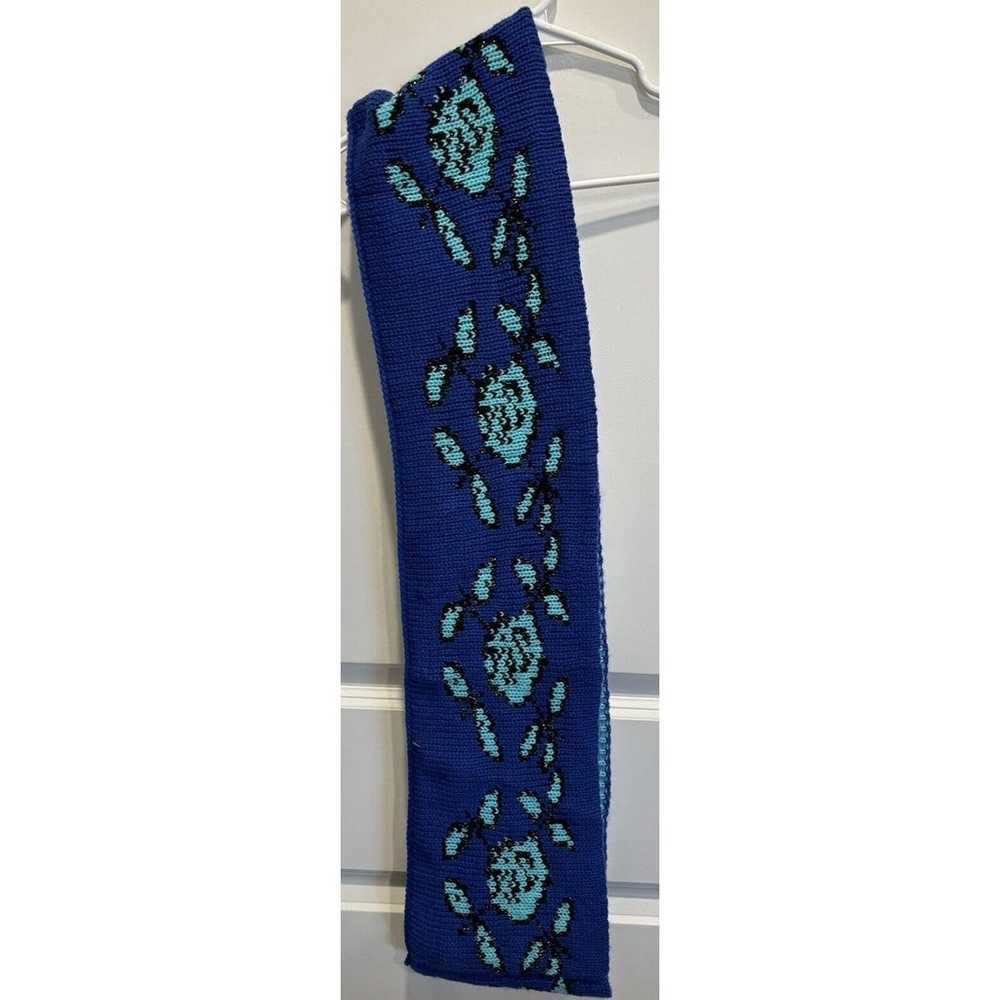 Betsey Johnson "Vintage Rose" Pattern Royal Blue … - image 2