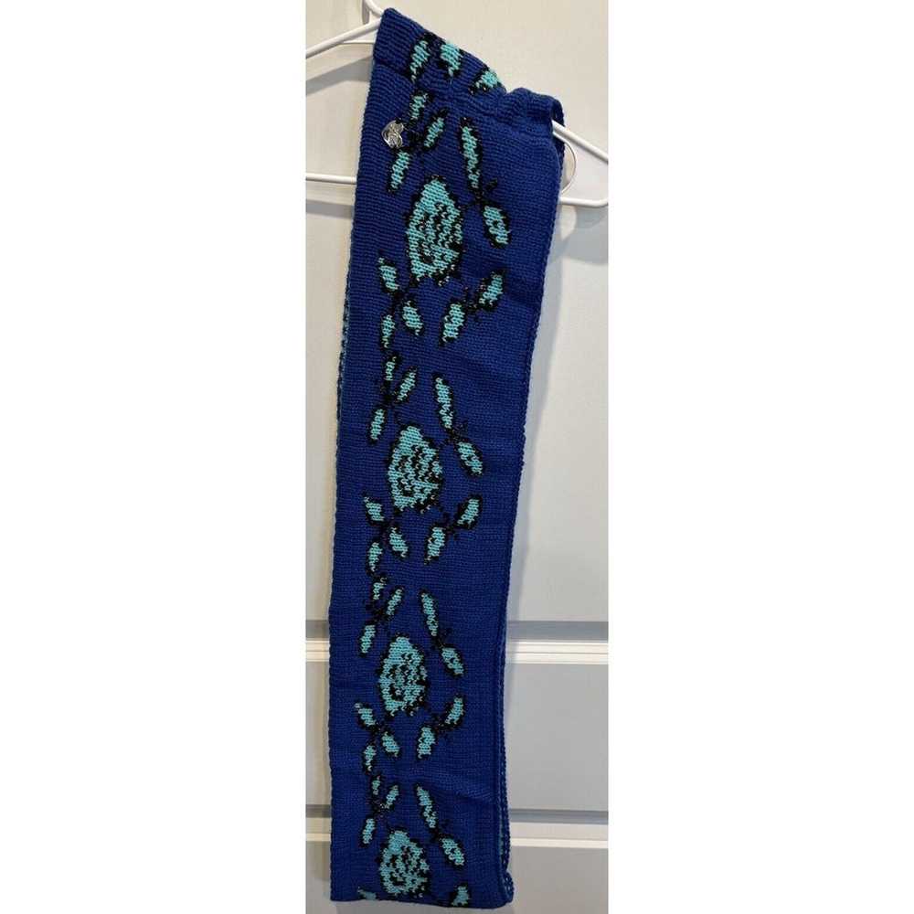 Betsey Johnson "Vintage Rose" Pattern Royal Blue … - image 5