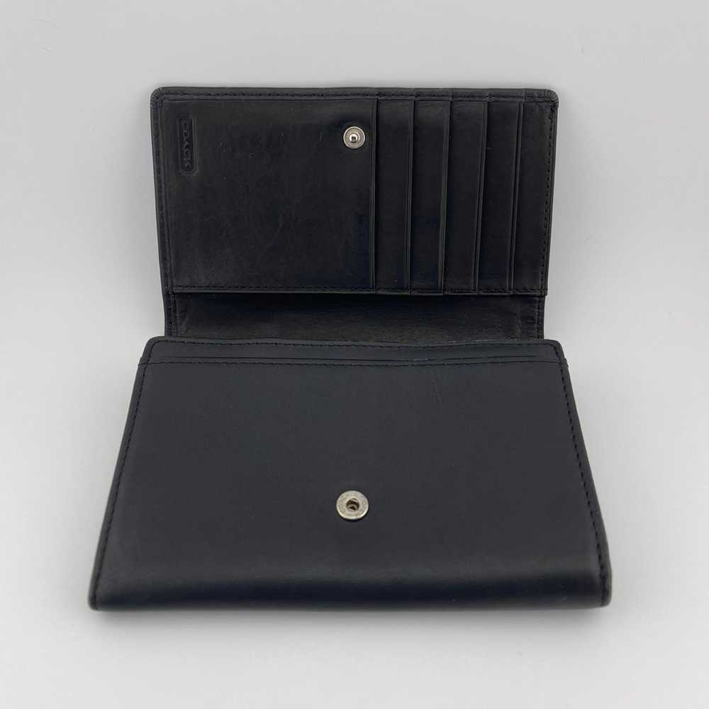COACH VINTAGE Leather Medium Bifold Cardholder Wa… - image 2