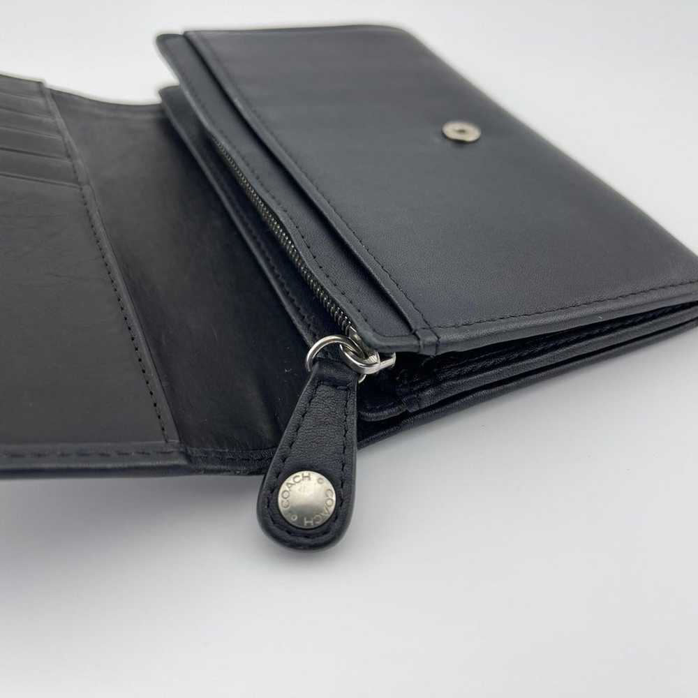 COACH VINTAGE Leather Medium Bifold Cardholder Wa… - image 7