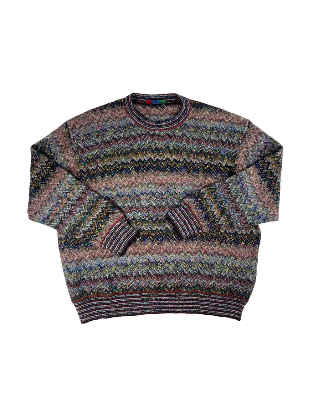 Aran Isles Knitwear × Coloured Cable Knit Sweater… - image 1