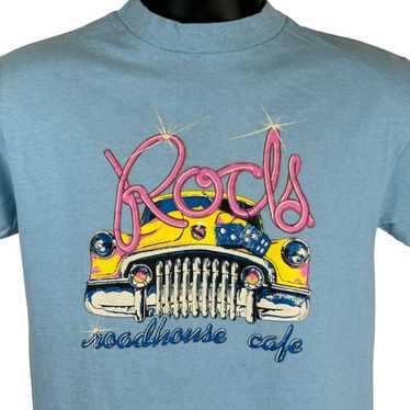 Hanes Rods Roadhouse Cafe Vintage 80s T Shirt Smal