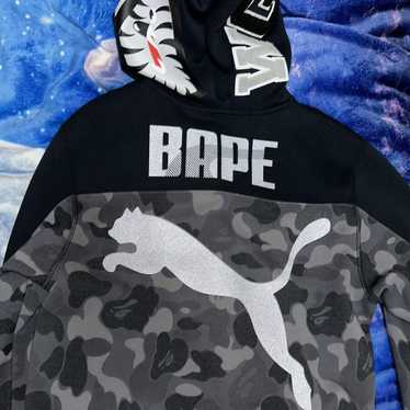 Puma x bape shark hoodie hotsell