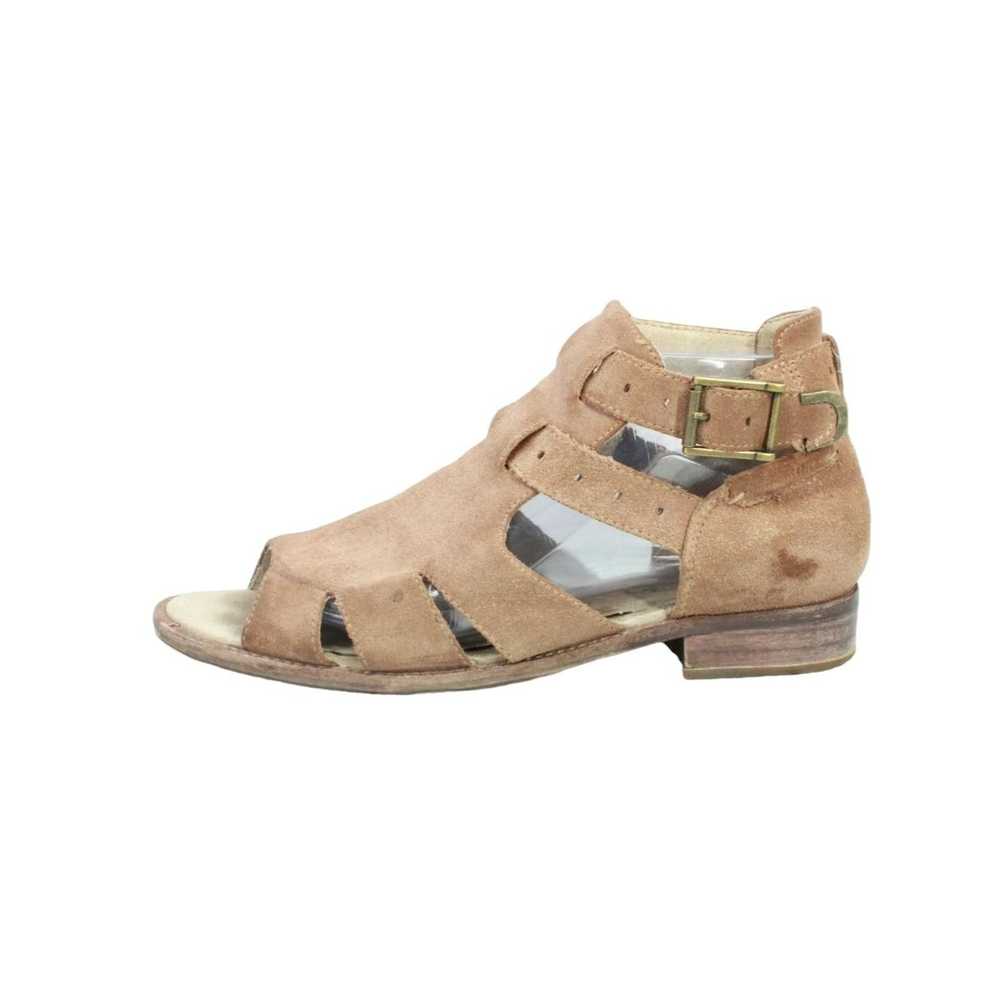 Caterpillar × Leather Caterpillar Women's Peep To… - image 1