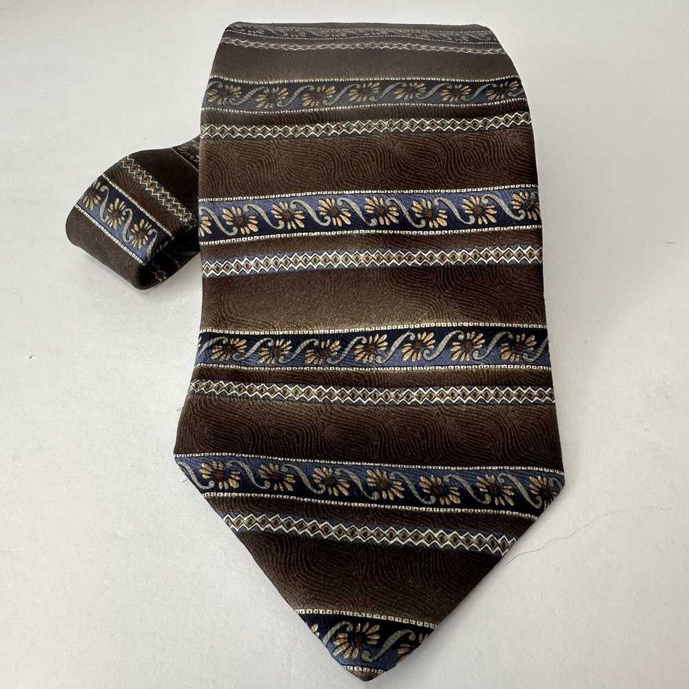 Geoffrey Beene GEOFFREY BEENE Tie, Brown/Blue w/F… - image 7