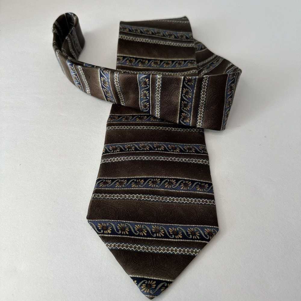 Geoffrey Beene GEOFFREY BEENE Tie, Brown/Blue w/F… - image 8