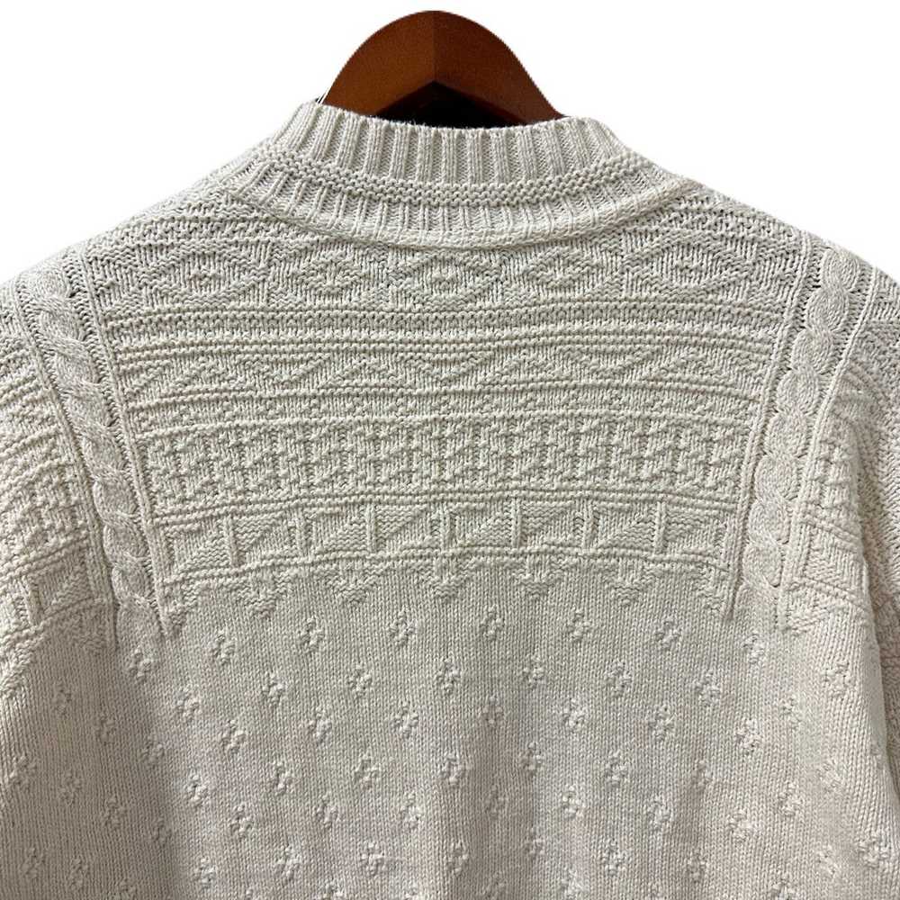 90s Vintage LizWear Womens 3D Knit Mock Sweater E… - image 4