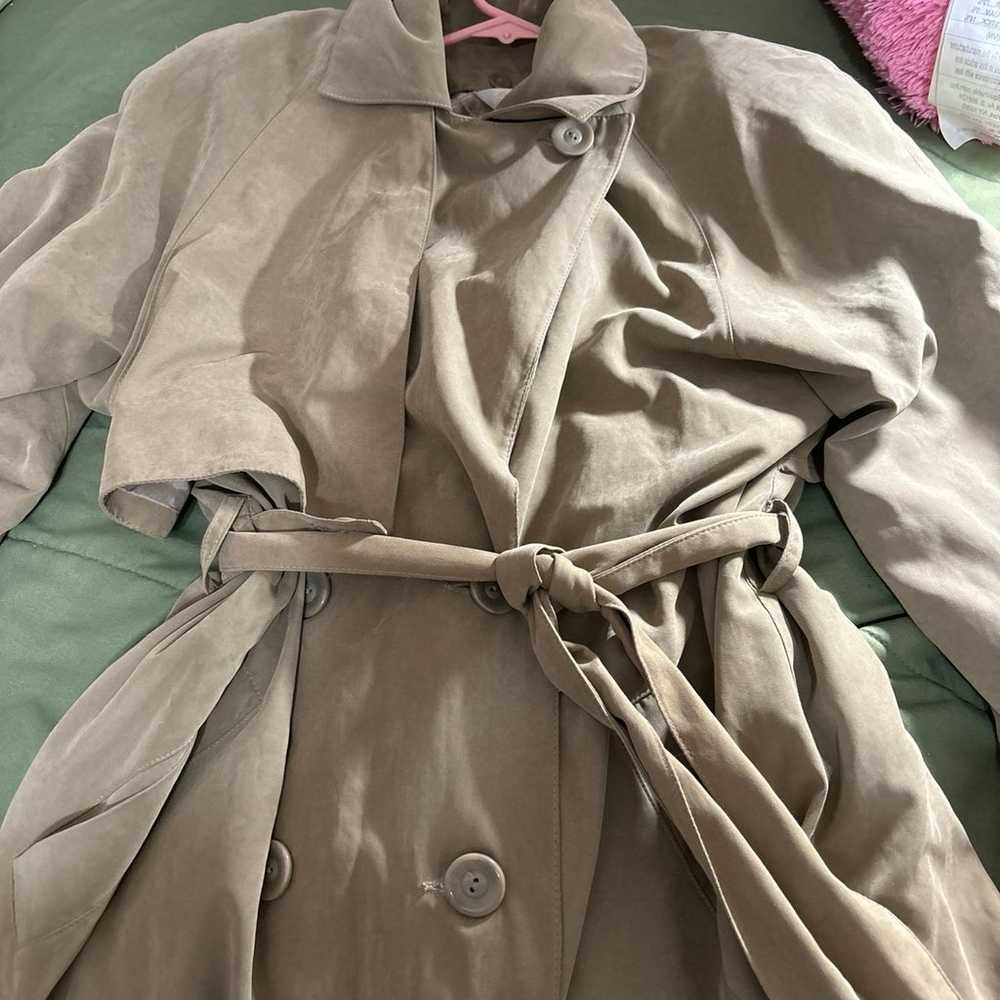 Vintage Long Trench Coat - image 2