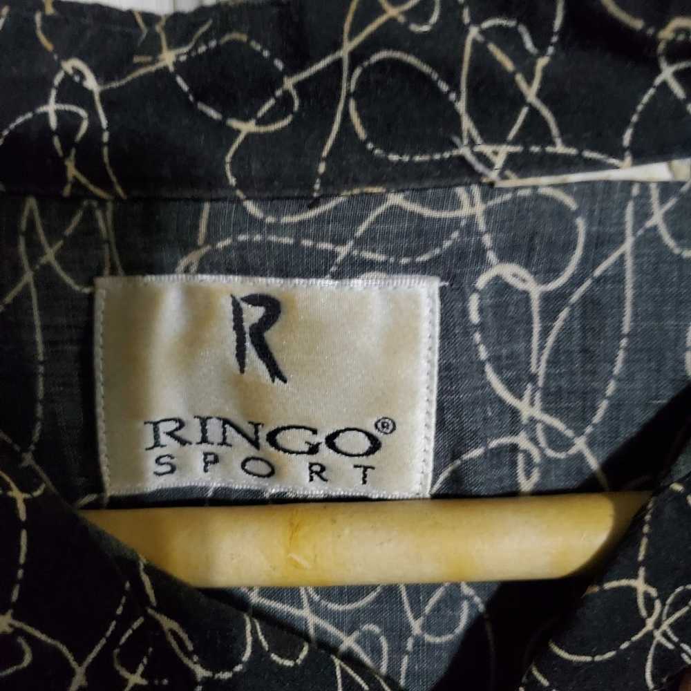 Vintage ringo sport button up shirt, men's US XL,… - image 2