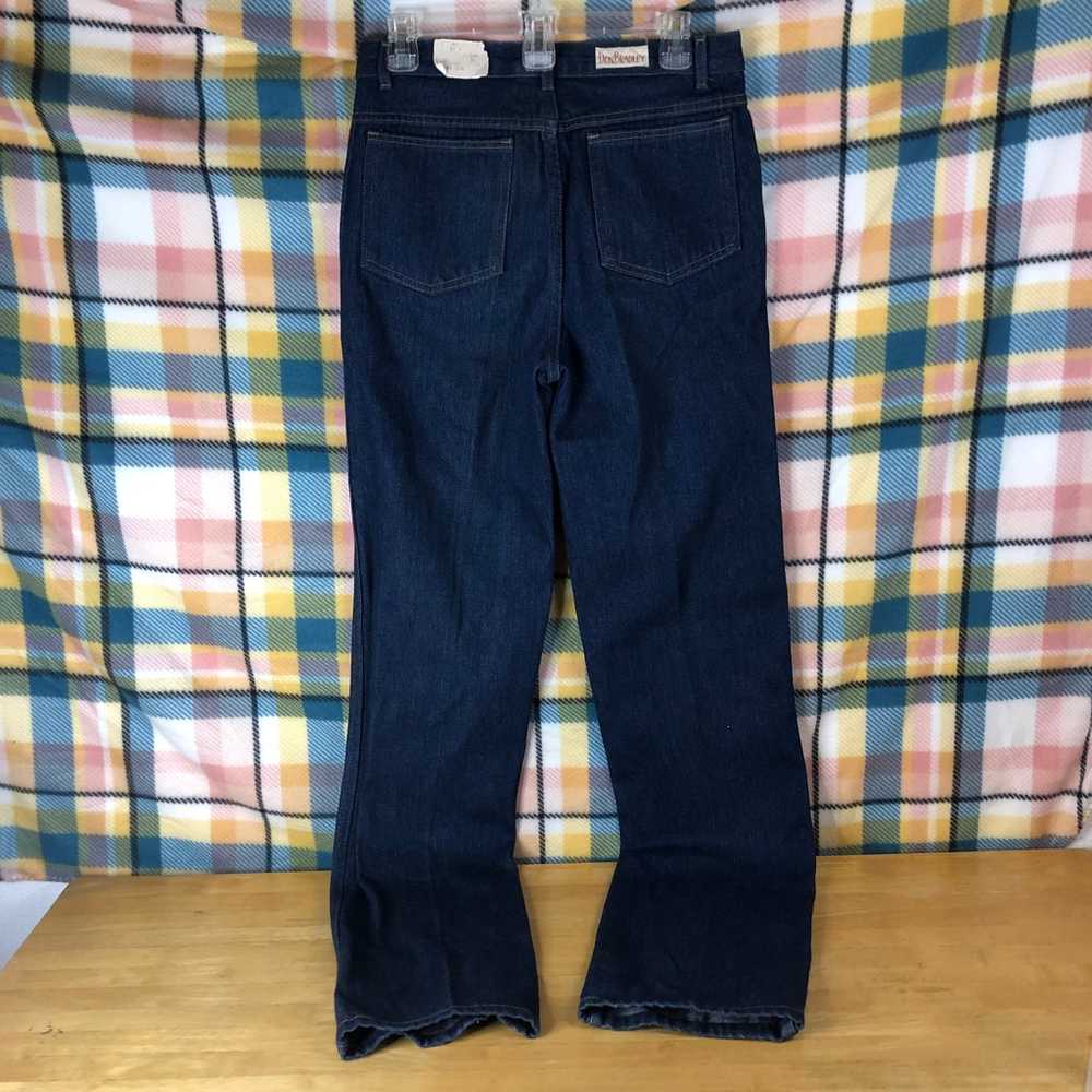 Vintage 1970s Men’s Straight Leg Denim Blue Jeans… - image 3
