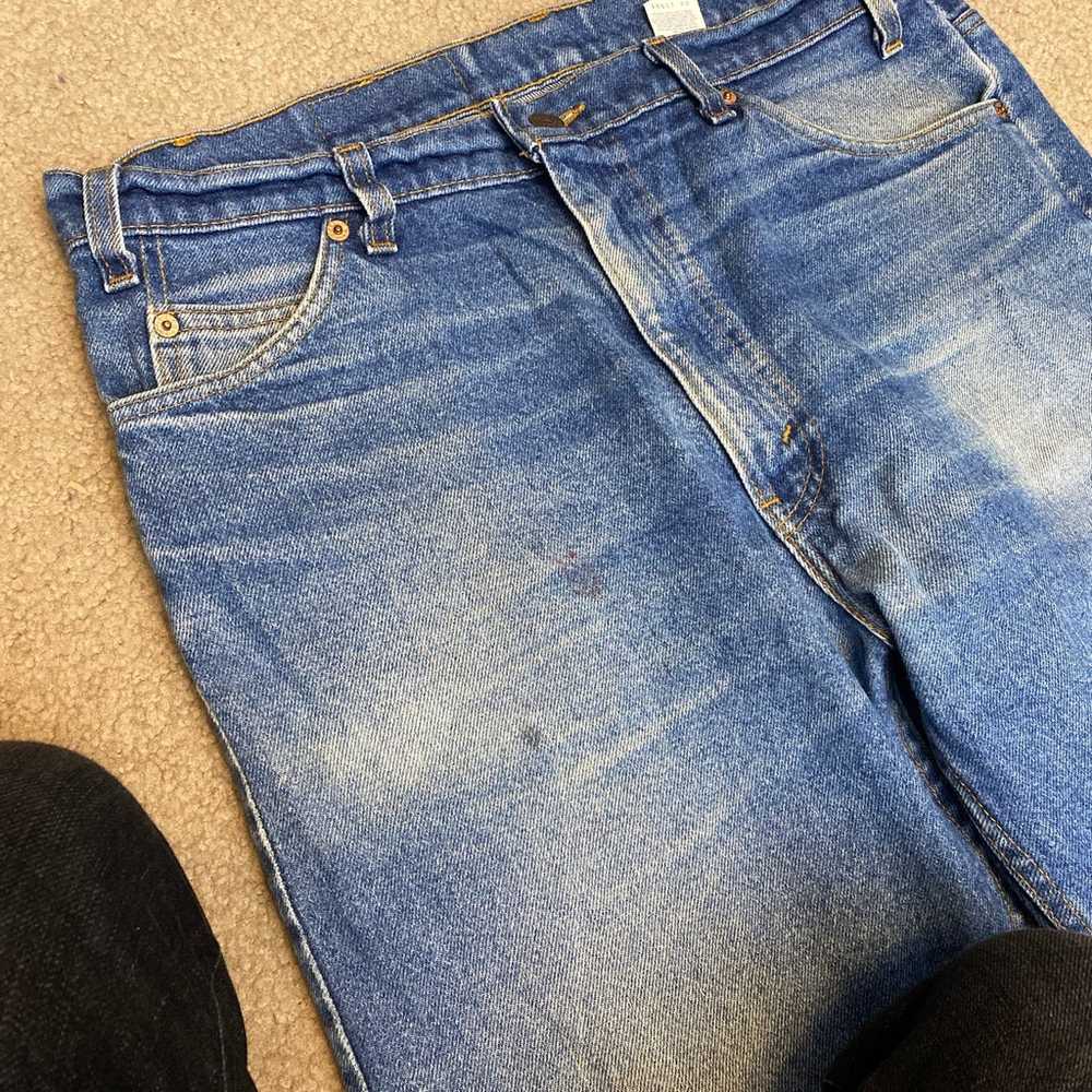 Vintage Distressed Levi’s 505 Orange Tab Jeans Ma… - image 6