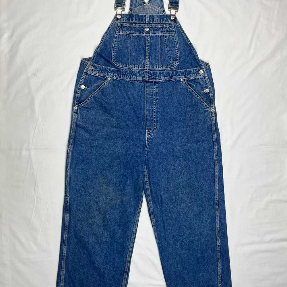 Vtg Tommy Hilfiger Jeans Mens Denim Overalls XL x… - image 1