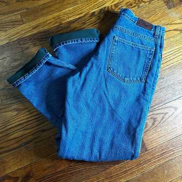 L.L Bean Fleece Jeans Men’s 32x32 - image 1