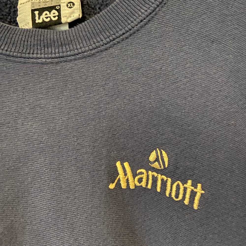 Vintage Lee Superweight Marriott pullover Sweatsh… - image 2