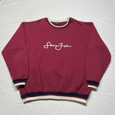 Vintage 90s Sean John Sweatshirt Men's XXL Red Pu… - image 1