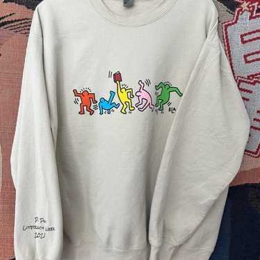 Colorful Y2k reading sweater - image 1