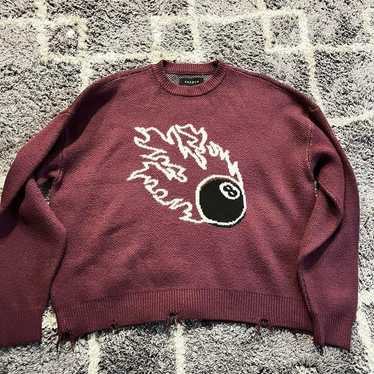 Burgundy 8 ball sweater - image 1