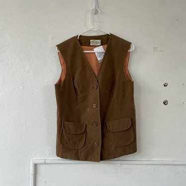 Vintage 60s | Frank Lee Brown Suede Leather Vest