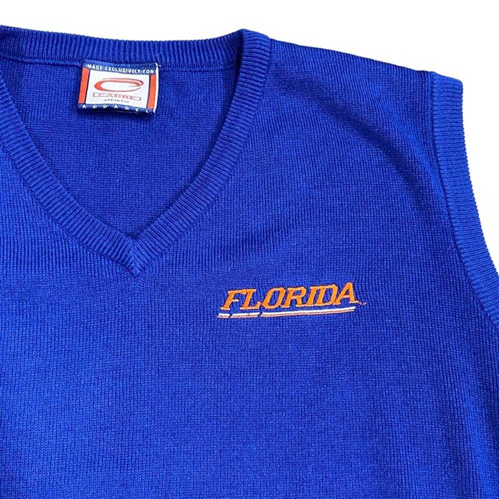 Vintage Cadre Athletic Florida Gators L Blue Swea… - image 2