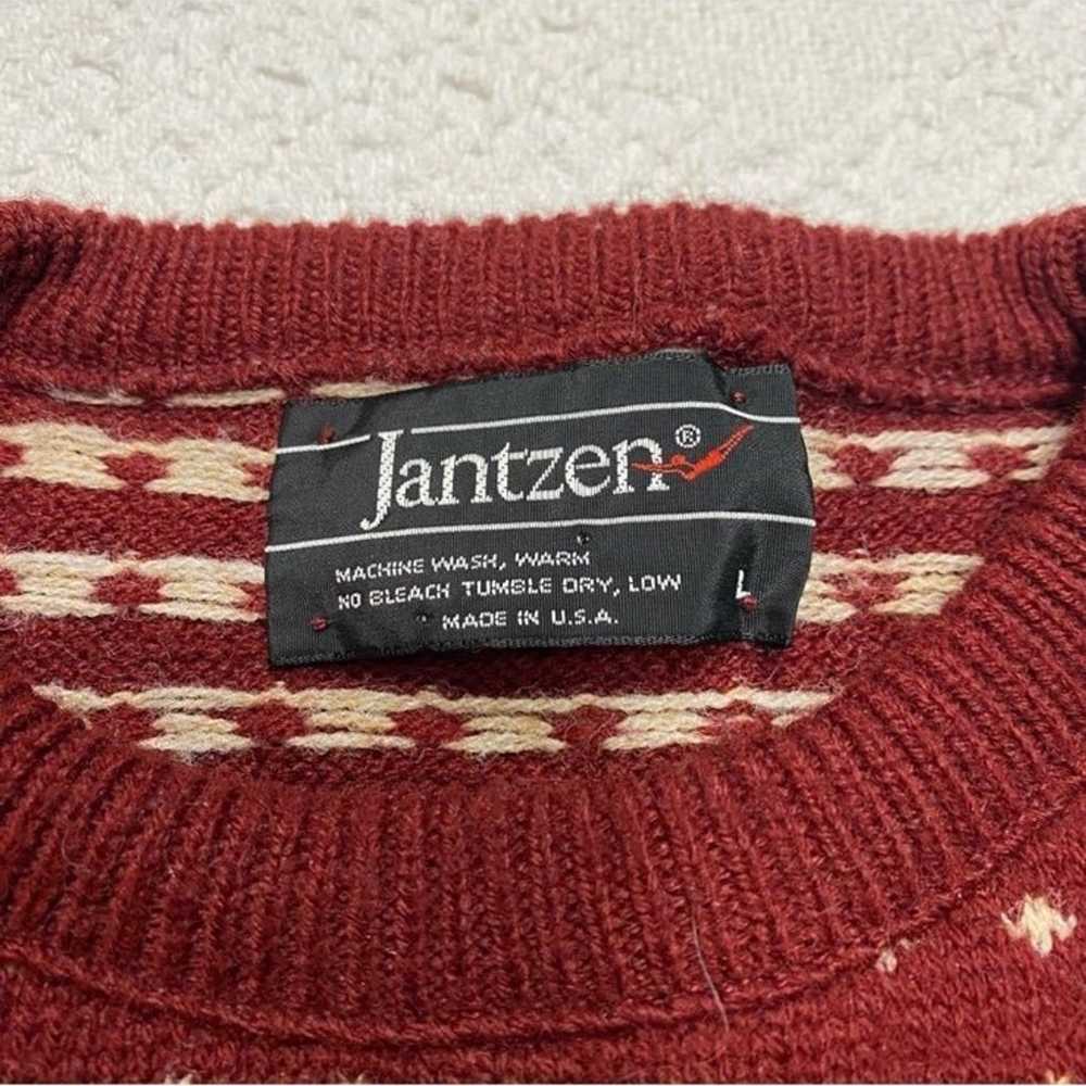 Jantzen Vintage Patterned Sweater (L) - image 2