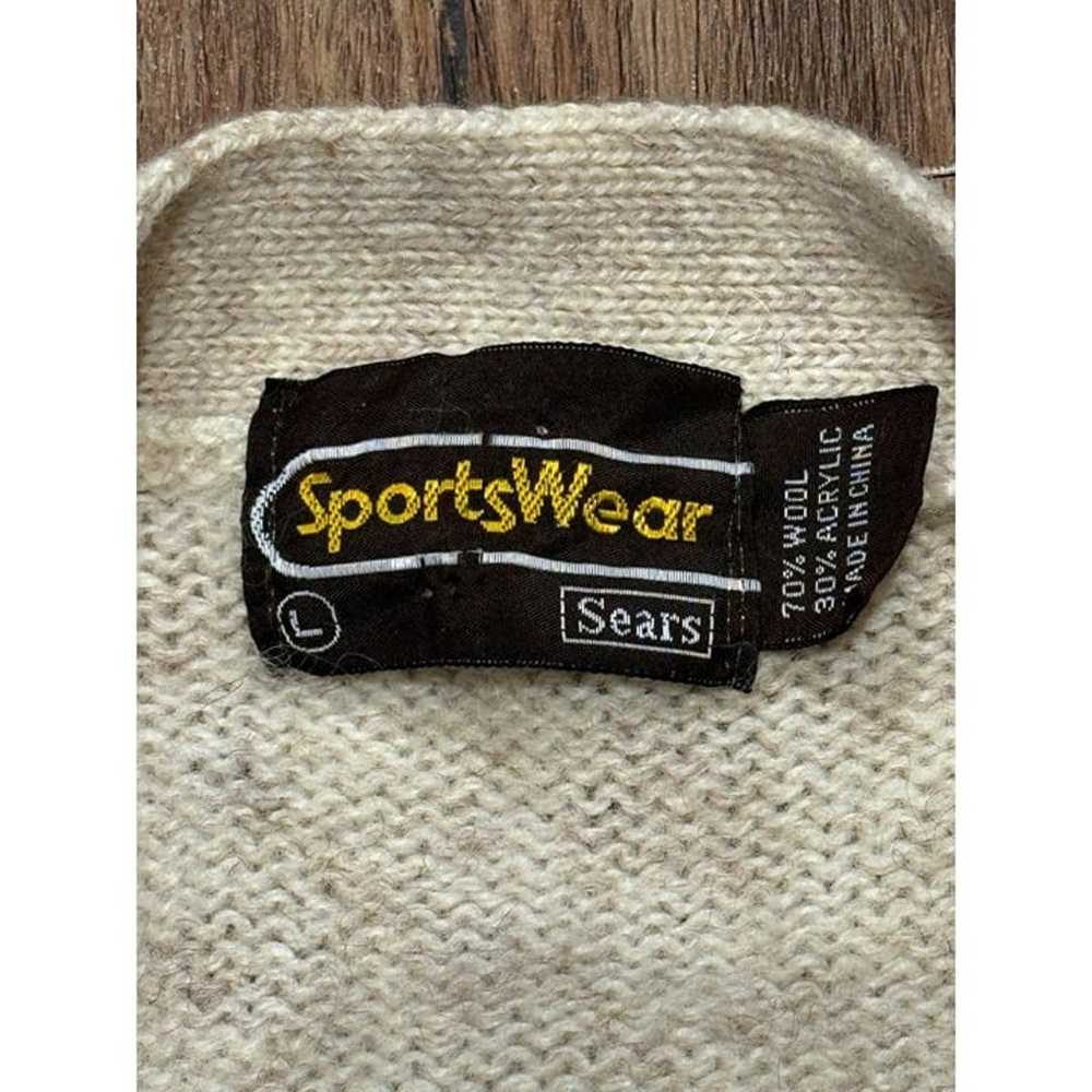 Grandpa Retro Cardigan Sweater Sears Vintage Spor… - image 3