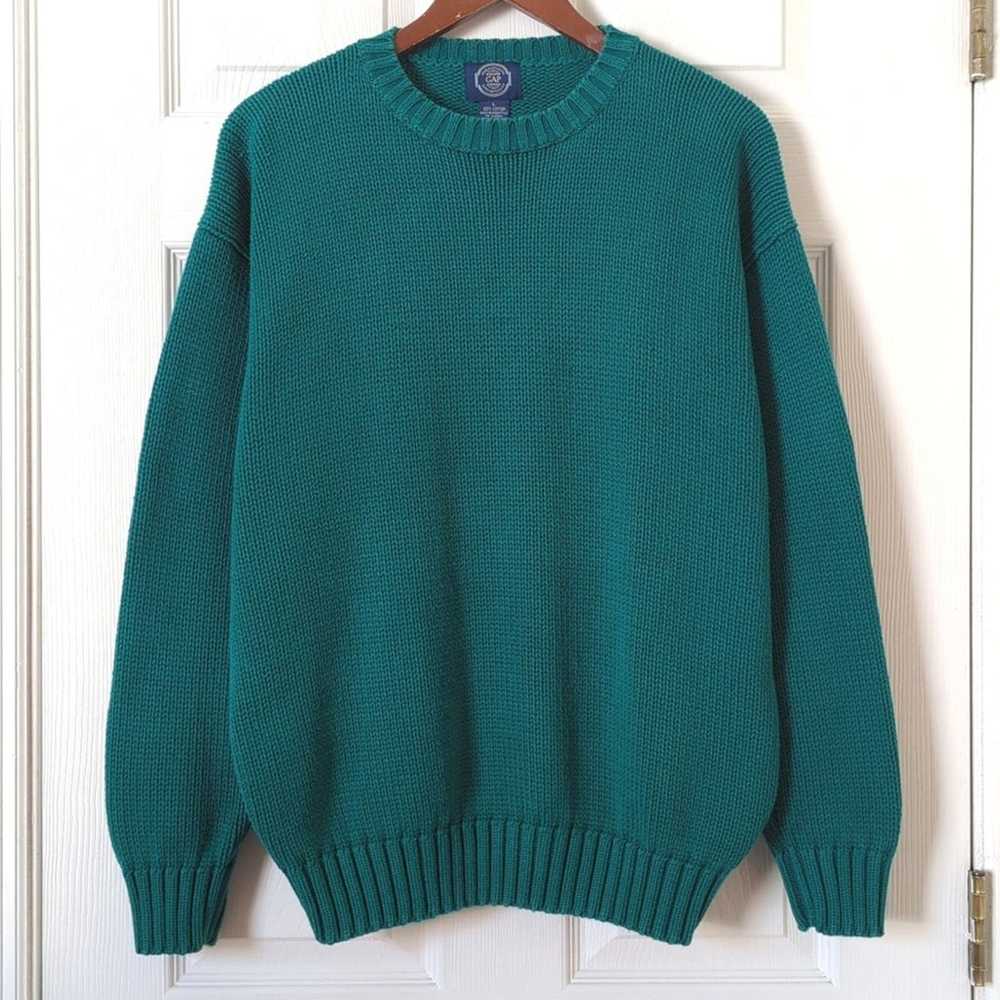 Gap 80's Vintage Classic Chunky Knit Long Sleeve … - image 1