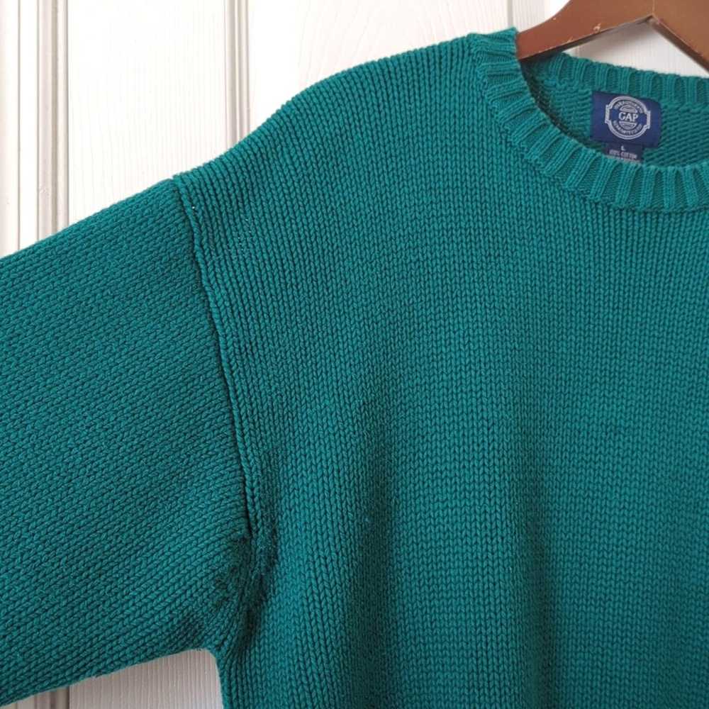 Gap 80's Vintage Classic Chunky Knit Long Sleeve … - image 3