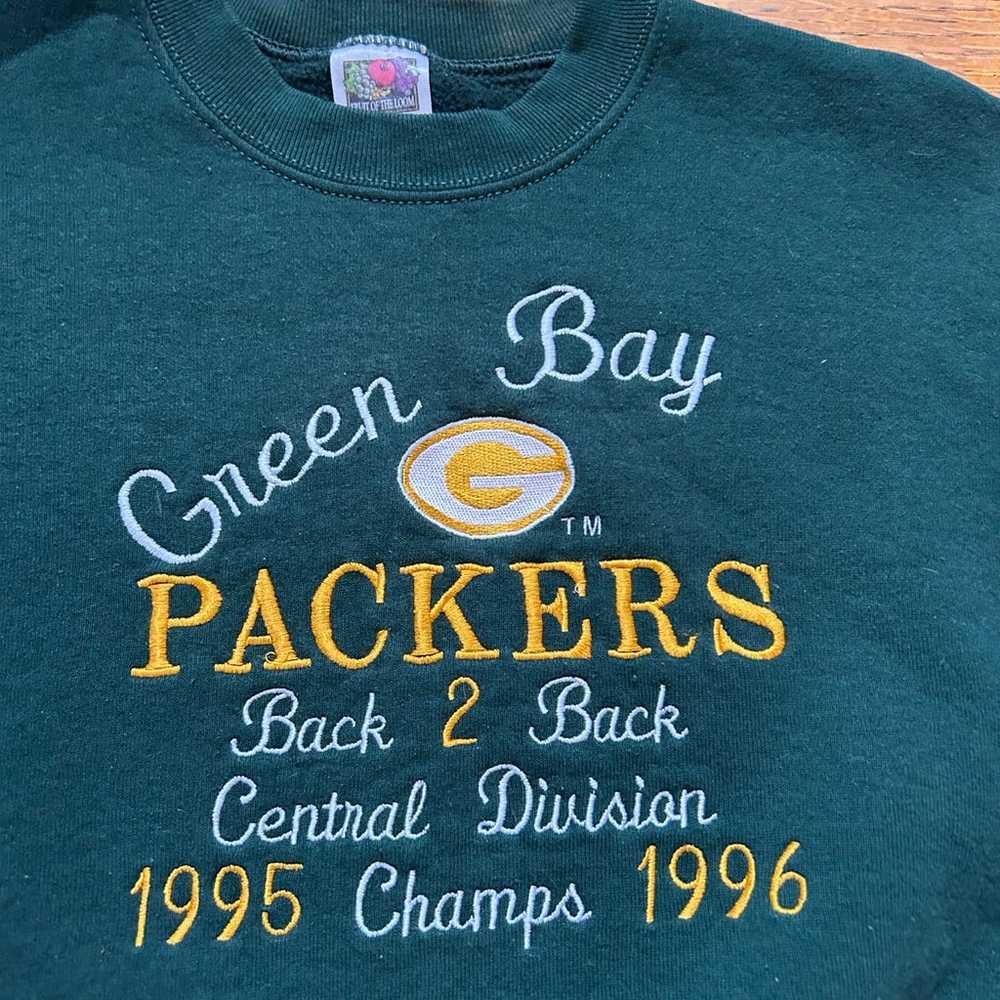 Vintage 90s NFL Green Bay Packer Crewneck Sweater - image 2