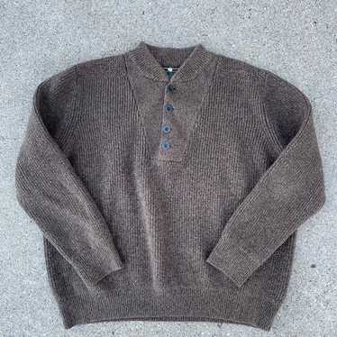 Vintage Eddie Bauer Brown Knit Sweater - image 1