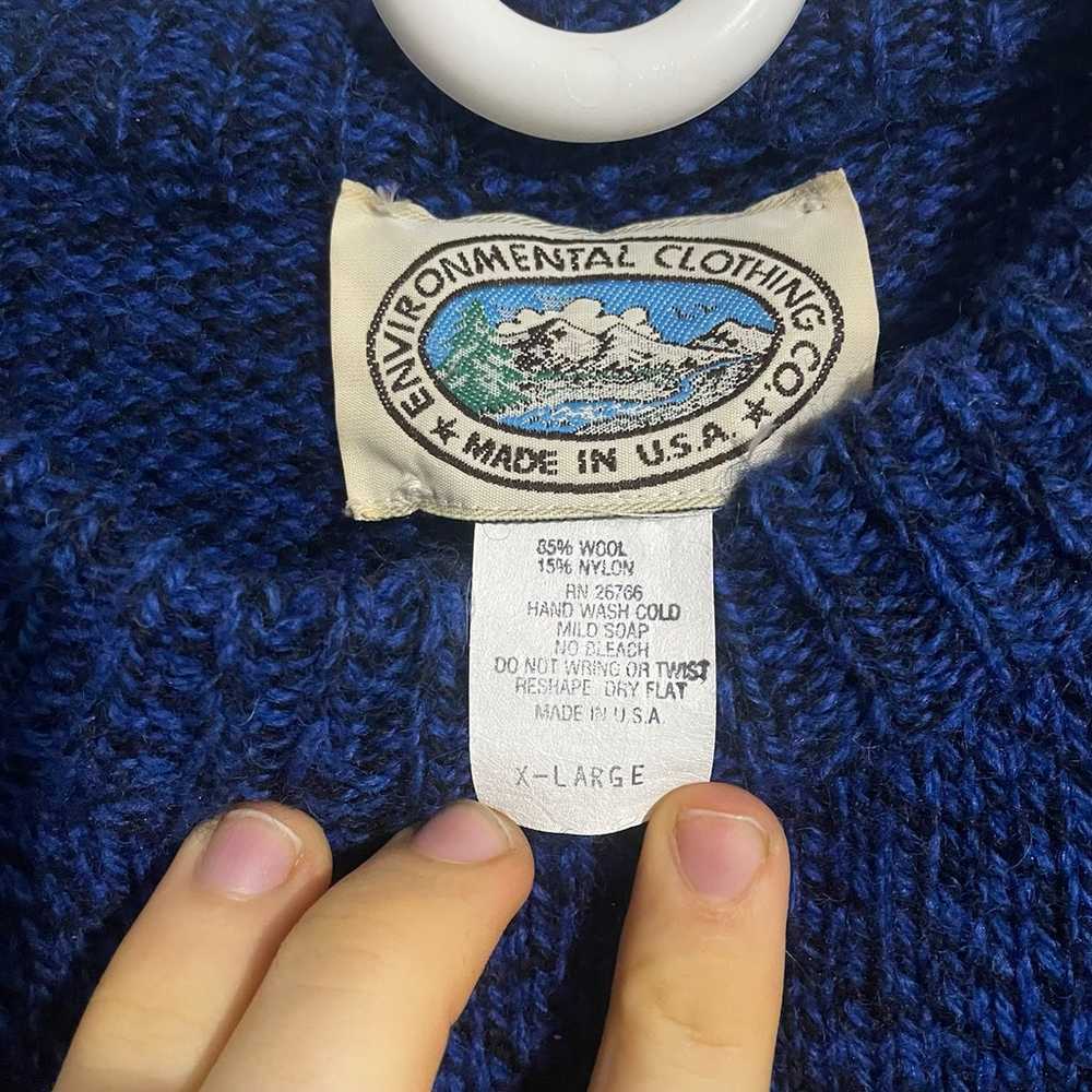 Environmental Clothing Co. Wool Blend Sweater Men… - image 2