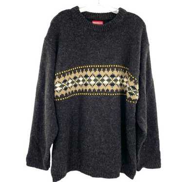 Unionbay Men’s Wool Argyle Sweater Vintage 90s Y2K