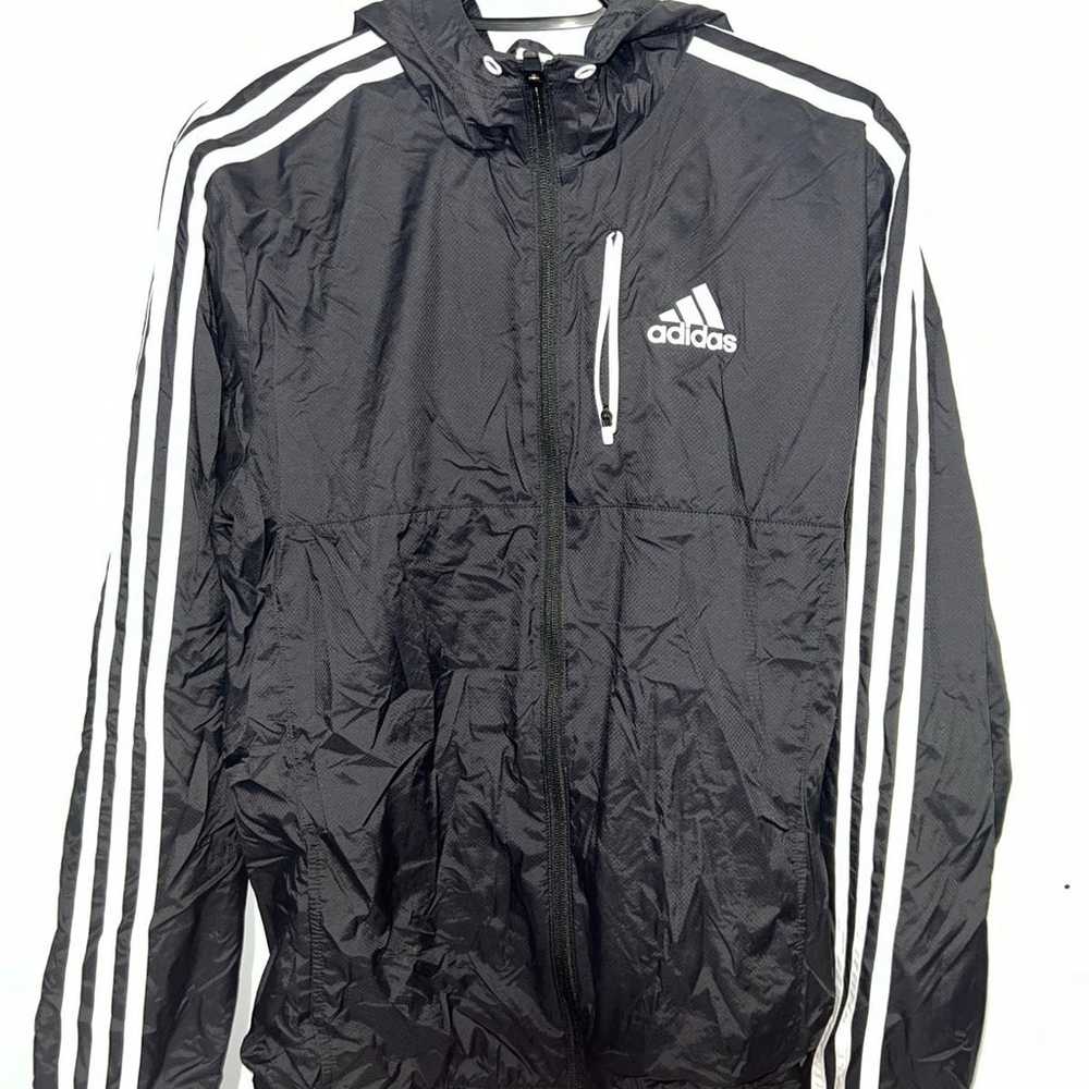 Adidas SMALL Hooded Windbreaker - image 1