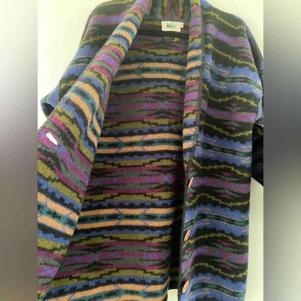REI Men’s Multicolored Southwest Wool Coat Medium - image 7