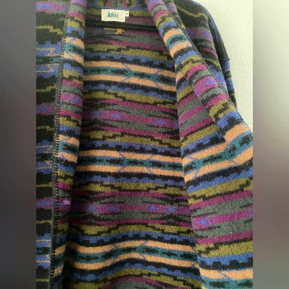 REI Men’s Multicolored Southwest Wool Coat Medium - image 8